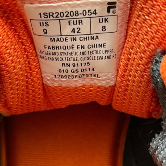 FILA SNEAKERS MEN SIZE 9 - Picture 9 of 9